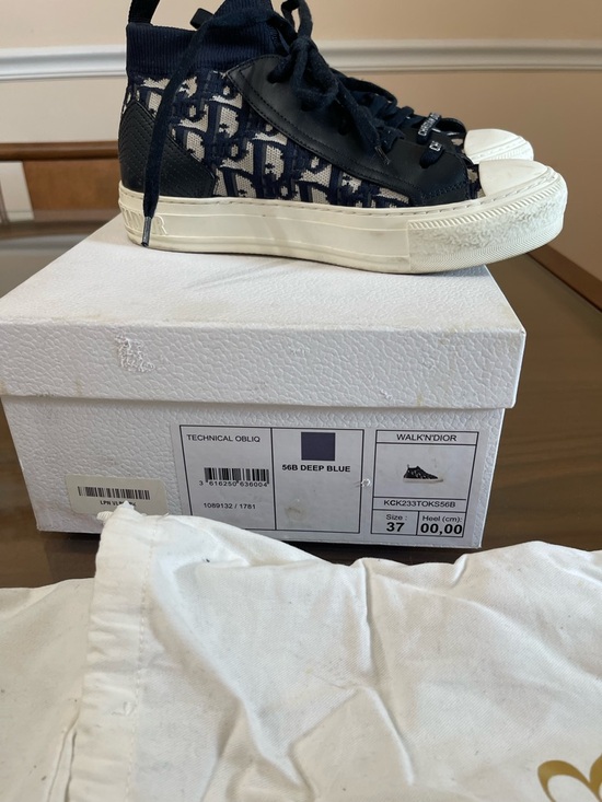 Christian Dior Black Oblique Sneakers - Picture 5 of 5